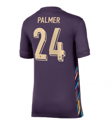 England Cole Palmer #24 Udebanetrøje Dame EM 2024 Kort ærmer